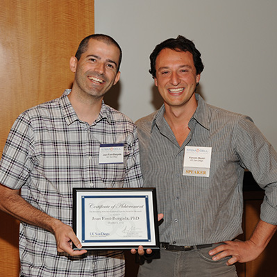 Hertzberg Schechter awardee 2015,  Font-Burgada, Ph.D & Alysson Moutri, Ph.D.